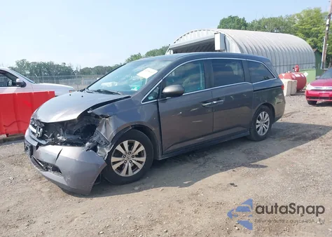 2014 Honda Odyssey Ex-L из США, поврежденный, VIN 5FNRL5H6XEB121390